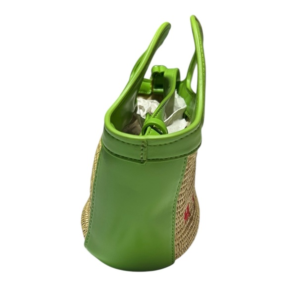 Authentic MARNI TROPACALIA Micro Shoulder Bag Green Hemp #36632142 w/dust Cover - Picture 5 of 10